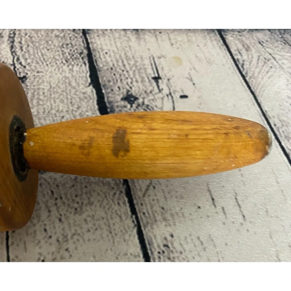 Vintage 10.5' Wooden Rolling Pin Primitive Country Farmhouse Decor for Kitchen